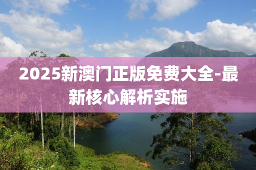 2025新(xin)澳(ao)門正版(ban)免(mian)費(fei)大(da)全-最(zui)新(xin)覈(he)心解析(xi)實(shi)施