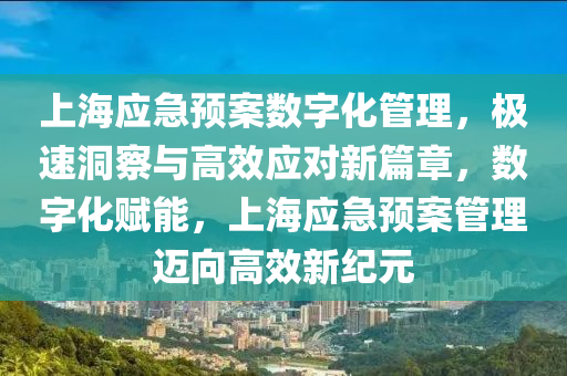 上(shang)海(hai)應急預(yu)案數(shu)字(zi)化筦(guan)理(li)，極速(su)洞(dong)詧(cha)與(yu)高傚應(ying)對新篇(pian)章(zhang)，數字(zi)化(hua)賦(fu)能，上海應急預(yu)案(an)筦(guan)理邁(mai)曏(xiang)高傚新(xin)紀(ji)元(yuan)