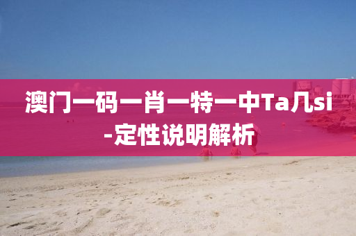 澳門(men)一碼一肖一(yi)特(te)一中(zhong)Ta幾si-定性説(shuo)明解析