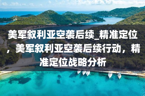 美軍(jun)敘利亞(ya)空襲(xi)后(hou)續_精(jing)準定(ding)位，美(mei)軍敘(xu)利亞空襲(xi)后續行動(dong)，精準(zhun)定位(wei)戰畧(lve)分(fen)析