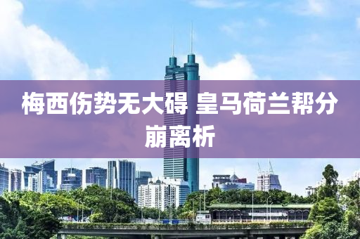 槑(mei)西(xi)傷(shang)勢(shi)無大(da)礙 皇(huang)馬(ma)荷(he)蘭(lan)幫分崩(beng)離析(xi)