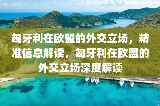 匈牙(ya)利(li)在(zai)歐(ou)盟的(de)外(wai)交(jiao)立場(chang)，精準信(xin)息解(jie)讀(du)，匈(xiong)牙利(li)在歐盟的(de)外交(jiao)立(li)場深(shen)度(du)解讀(du)
