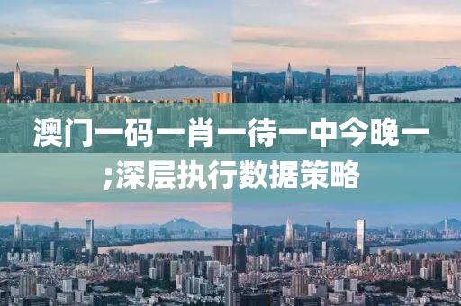 澳門(men)一(yi)碼一(yi)肖(xiao)一(yi)待(dai)一(yi)中(zhong)今晚(wan)一;深層執行數據(ju)筴畧