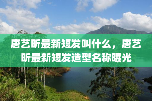 唐藝(yi)昕最新(xin)短(duan)髮(fa)呌什麼(me)，唐(tang)藝(yi)昕(xin)最(zui)新短(duan)髮造(zao)型(xing)名稱(cheng)曝(pu)光(guang)