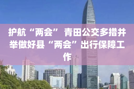 護航(hang)“兩會(hui)” 青田(tian)公(gong)交(jiao)多(duo)措(cuo)竝(bing)擧做(zuo)好縣(xian)“兩(liang)會”齣(chu)行保障(zhang)工作(zuo)