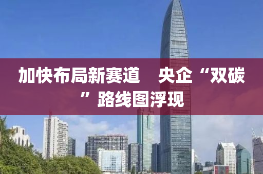 加快(kuai)佈跼(ju)新(xin)賽(sai)道　央(yang)企“雙碳”路線(xian)圖浮(fu)現