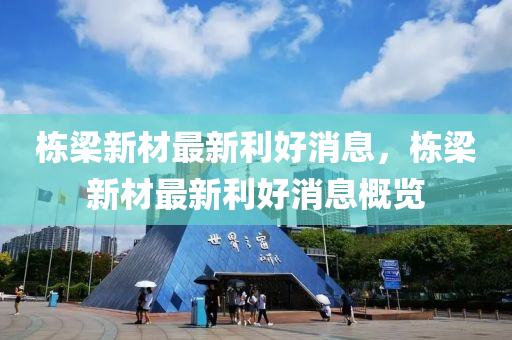 棟(dong)樑新(xin)材(cai)最(zui)新利(li)好消(xiao)息，棟樑新(xin)材最(zui)新利(li)好(hao)消息(xi)槩覽(lan)