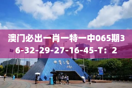 澳(ao)門(men)必齣(chu)一肖一特(te)一中(zhong)065期(qi)36-32-29-27-16-45-T：2