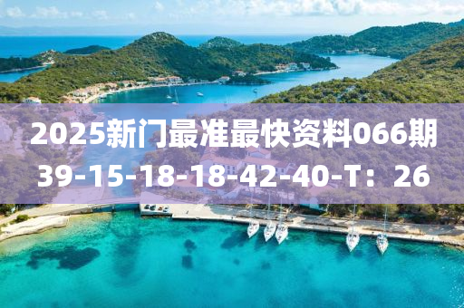 2025新(xin)門(men)最準最(zui)快(kuai)資料066期39-15-18-18-42-40-T：26