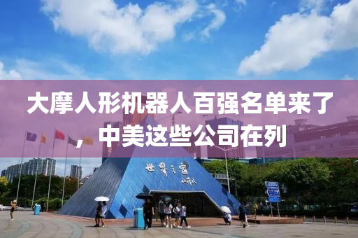 大摩人形機(ji)器(qi)人(ren)百(bai)強名(ming)單來了(le)，中美這些公司在(zai)列