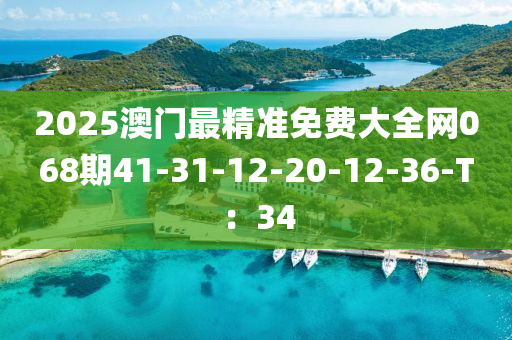 2025澳(ao)門最精(jing)準(zhun)免(mian)費大全(quan)網068期41-31-12-20-12-36-T：34
