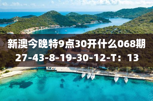 新(xin)澳(ao)今晚特9點30開什麼(me)068期(qi)27-43-8-19-30-12-T：13