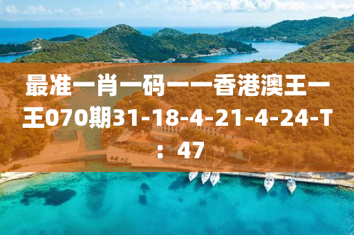 最(zui)準(zhun)一肖(xiao)一碼(ma)一一香(xiang)港(gang)澳王(wang)一王070期31-18-4-21-4-24-T：47