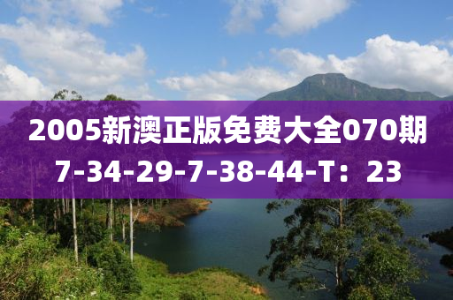 2005新澳正(zheng)版免(mian)費(fei)大(da)全070期(qi)7-34-29-7-38-44-T：23