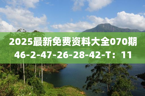 2025最新免費資(zi)料(liao)大(da)全(quan)070期(qi)46-2-47-26-28-42-T：11