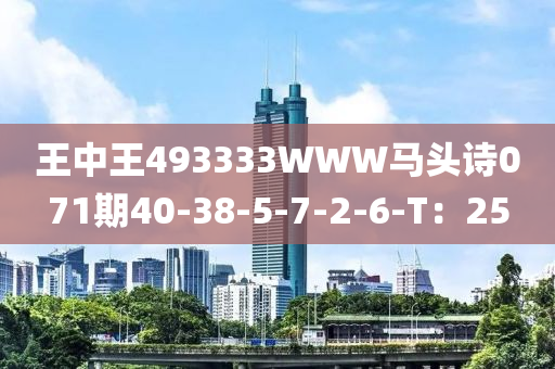 王中(zhong)王(wang)493333WWW馬頭(tou)詩071期40-38-5-7-2-6-T：25