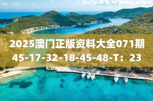 2025澳門正(zheng)版資料大全(quan)071期(qi)45-17-32-18-45-48-T：23