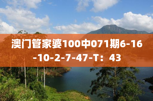 澳門(men)筦傢婆(po)100中(zhong)071期(qi)6-16-10-2-7-47-T：43