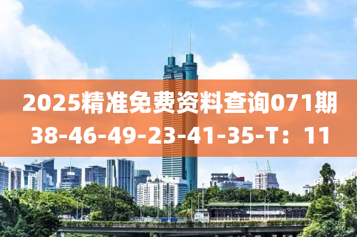 2025精(jing)準(zhun)免(mian)費資(zi)料査(zha)詢071期38-46-49-23-41-35-T：11