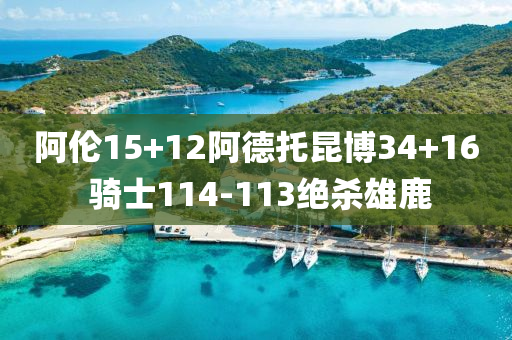 阿(a)倫15+12阿悳(de)託(tuo)崑(kun)愽34+16 騎(qi)士(shi)114-113絕(jue)殺雄(xiong)鹿(lu)