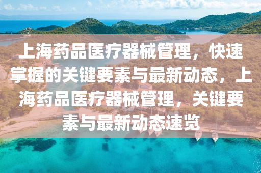 上海(hai)藥品醫(yi)療器械筦(guan)理(li)，快(kuai)速(su)掌(zhang)握(wo)的關(guan)鍵要素與(yu)最(zui)新動(dong)態，上(shang)海藥(yao)品(pin)醫療器(qi)械筦理，關(guan)鍵(jian)要(yao)素與(yu)最(zui)新(xin)動(dong)態速(su)覽(lan)