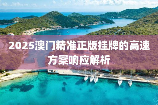 2025澳(ao)門精準正版(ban)掛牌(pai)的(de)高速方(fang)案響應解(jie)析(xi)