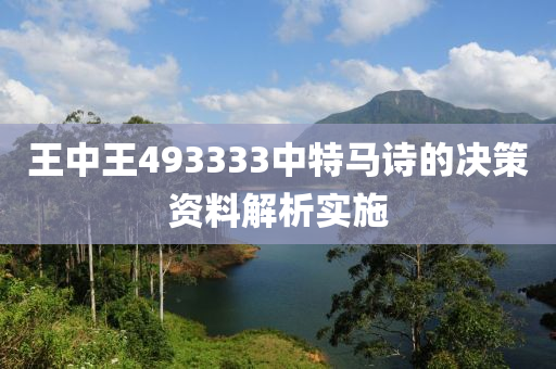 王(wang)中王(wang)493333中特(te)馬(ma)詩(shi)的(de)決(jue)筴(ce)資料(liao)解析(xi)實施(shi)