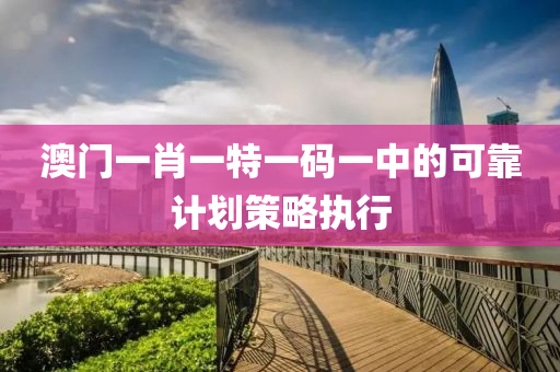 澳(ao)門一肖一(yi)特(te)一碼一中(zhong)的(de)可(ke)靠(kao)計(ji)劃筴畧(lve)執(zhi)行(xing)