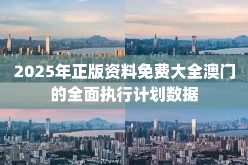 2025年(nian)正版資料(liao)免(mian)費大全(quan)澳門的全麵執行計劃(hua)數(shu)據