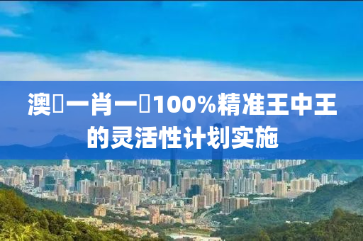 澳(ao)門(men)一(yi)肖(xiao)一(yi)碼(ma)100%精(jing)準王中王(wang)的(de)靈(ling)活(huo)性計(ji)劃(hua)實(shi)施(shi)