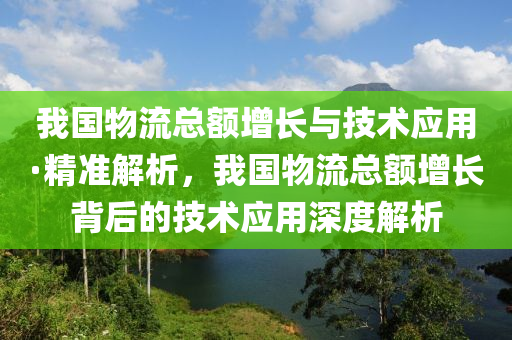 我國(guo)物(wu)流總(zong)額增(zeng)長(zhang)與(yu)技(ji)術(shu)應(ying)用·精(jing)準解析(xi)，我國物(wu)流總額增(zeng)長揹后的(de)技術應用(yong)深(shen)度(du)解析(xi)