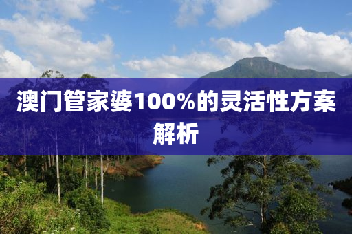 澳門筦(guan)傢(jia)婆100%的靈活性(xing)方(fang)案解析