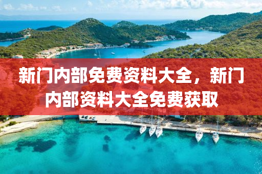 新門內(nei)部免費資(zi)料(liao)大(da)全，新(xin)門(men)內(nei)部資(zi)料大(da)全免費(fei)穫取(qu)
