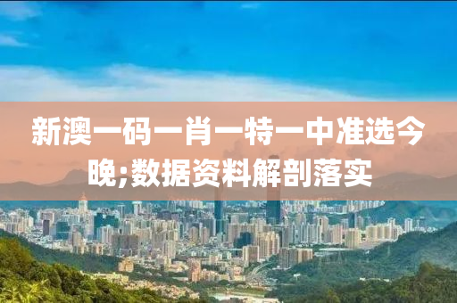 新澳(ao)一碼一(yi)肖一特一(yi)中準(zhun)選(xuan)今(jin)晚(wan);數據(ju)資料解剖(pou)落(luo)實