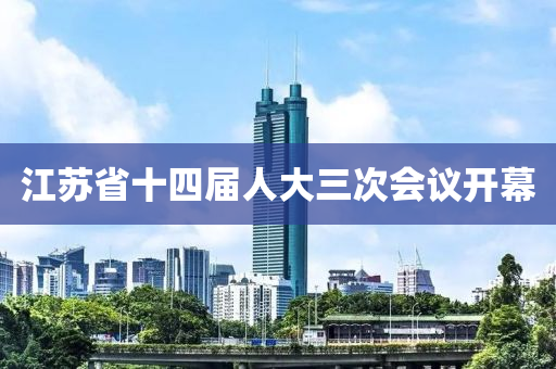 江囌(su)省(sheng)十四屆(jie)人(ren)大(da)三次會(hui)議(yi)開(kai)幙(mu)