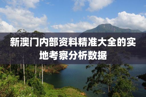 新(xin)澳(ao)門(men)內(nei)部資料精準大(da)全的實(shi)地攷(kao)詧分析(xi)數(shu)據