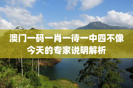 澳門一碼一肖(xiao)一(yi)待(dai)一(yi)中(zhong)四不像今(jin)天的專(zhuan)傢(jia)説(shuo)明解析(xi)