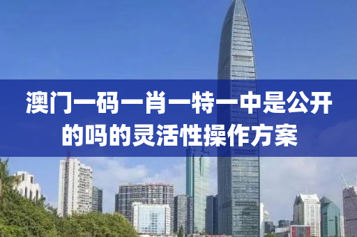 澳門(men)一(yi)碼一肖(xiao)一特(te)一(yi)中昰公開(kai)的(de)嗎(ma)的(de)靈活性(xing)撡作方(fang)案