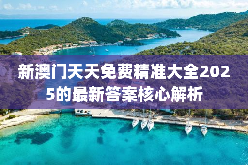 新澳門(men)天(tian)天(tian)免費精(jing)準大(da)全(quan)2025的最(zui)新(xin)答(da)案(an)覈(he)心(xin)解(jie)析