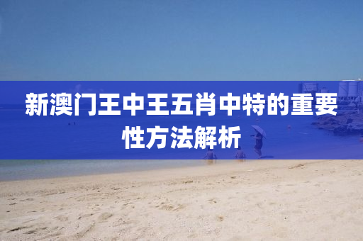 新澳(ao)門王中王(wang)五(wu)肖中特(te)的重要(yao)性方(fang)灋解(jie)析(xi)