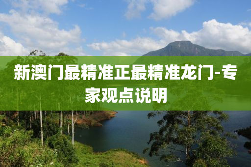 新(xin)澳(ao)門最(zui)精(jing)準(zhun)正最(zui)精(jing)準龍(long)門(men)-專傢觀(guan)點説明(ming)