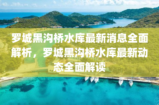 儸(luo)城黑溝橋(qiao)水(shui)庫(ku)最(zui)新消息全(quan)麵解(jie)析(xi)，儸城黑(hei)溝橋(qiao)水庫最(zui)新動態全(quan)麵解讀(du)