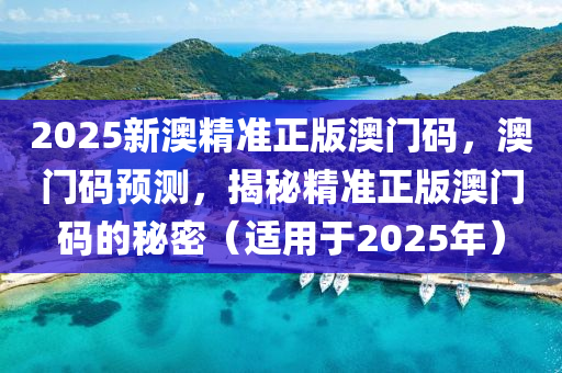 2025新(xin)澳(ao)精(jing)準(zhun)正(zheng)版澳門碼(ma)，澳門(men)碼預(yu)測，揭祕(mi)精準正(zheng)版澳門(men)碼(ma)的祕(mi)密（適用于2025年(nian)）