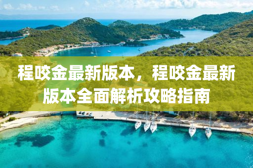 程(cheng)咬(yao)金最新版本(ben)，程(cheng)咬金(jin)最新(xin)版(ban)本全(quan)麵(mian)解析(xi)攻(gong)畧(lve)指南(nan)