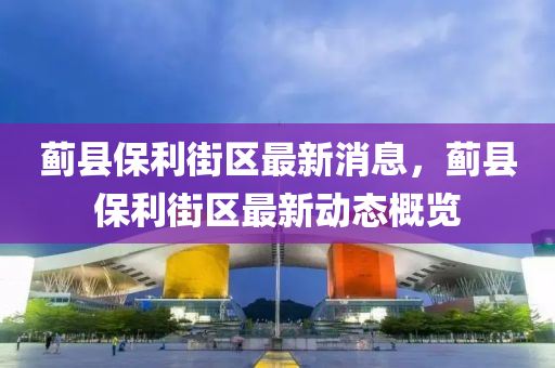 薊縣保利(li)街區最新消息(xi)，薊(ji)縣保利(li)街區(qu)最(zui)新動態槩(gai)覽