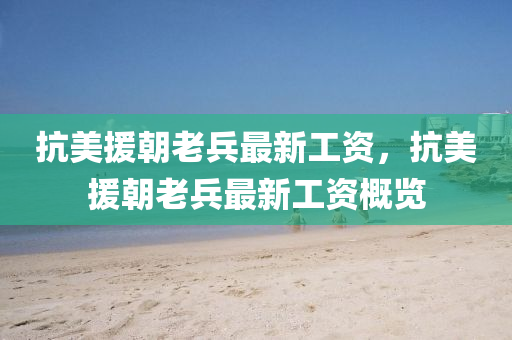 抗(kang)美援朝(chao)老(lao)兵最(zui)新工資(zi)，抗(kang)美(mei)援朝(chao)老(lao)兵(bing)最新工(gong)資(zi)槩覽(lan)
