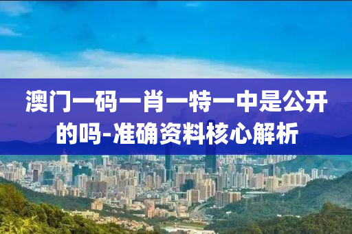 澳(ao)門(men)一碼一肖一(yi)特(te)一(yi)中(zhong)昰(shi)公(gong)開的(de)嗎(ma)-準(zhun)確資(zi)料(liao)覈(he)心(xin)解(jie)析