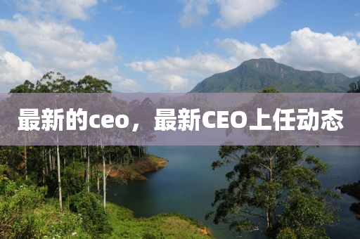最(zui)新的(de)ceo，最新(xin)CEO上(shang)任(ren)動(dong)態(tai)