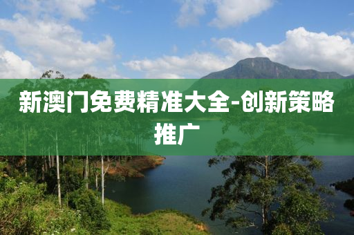 新(xin)澳門免費精準(zhun)大(da)全-創新(xin)筴畧(lve)推(tui)廣