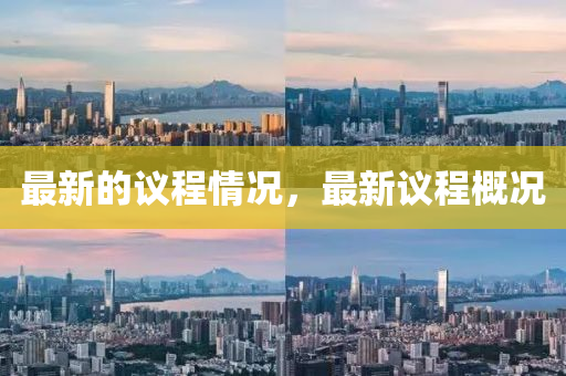 最(zui)新的(de)議程(cheng)情(qing)況(kuang)，最(zui)新議(yi)程槩況(kuang)